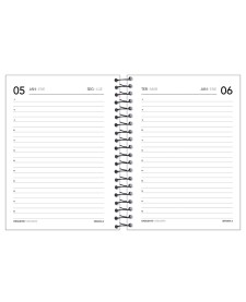 imagem de detalhe produto Agenda Espiral Preta Cliff