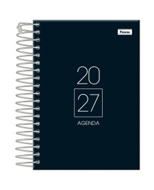 imagem principal do produto Agenda Espiral Preta Cliff