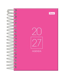 imagem principal do produto Agenda Espiral Rosa Cliff