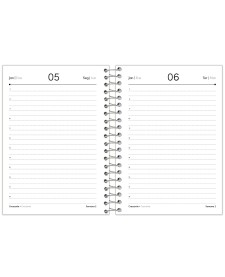 imagem de detalhe produto Agenda Espiral Rosa Cliff