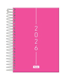 imagem principal do produto Agenda Espiral Rosa Cliff