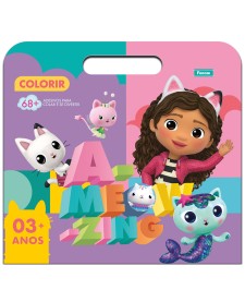 imagem principal do produto Álbum de Colorir Maleta A Casa Mágica da Gabby