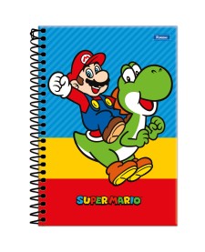 imagem principal do produto Caderneta 1/4 Capa Dura Super Mario