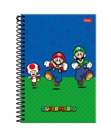 imagem principal do produto Caderneta 1/4 Capa Dura Super Mario