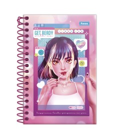 imagem principal do produto Caderneta Espiral 1/8 Capa Dura Amigas Para Sempre