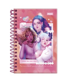 imagem principal do produto Caderneta Espiral 1/8 Capa Dura Amigas Para Sempre