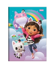 imagem principal do produto Caderno Brochura e Brochurão Capa Dura A Casa Mágica da Gabby