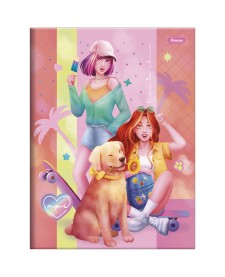 imagem principal do produto Caderno Brochura e Brochurão Capa Dura Amigas Para Sempre