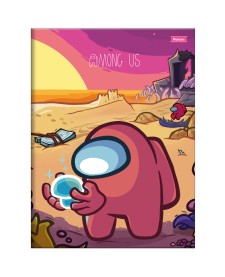 imagem principal do produto Caderno Brochura e Brochurão Capa Dura Among Us