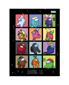 imagem principal do produto Caderno Brochura e Brochurão Capa Dura Among Us