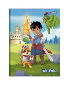 imagem principal do produto Caderno Brochura e Brochurão Capa Dura Aventurinos