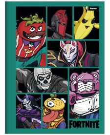 imagem principal do produto Caderno Brochura e Brochurão Capa Dura Fortnite