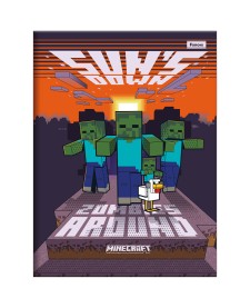 imagem principal do produto Caderno Brochura e Brochurão Capa Dura Minecraft