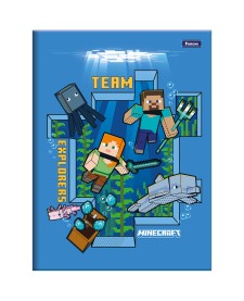 imagem principal do produto Caderno Brochura e Brochurão Capa Dura Minecraft