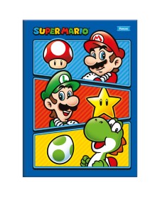 imagem principal do produto Caderno Brochura e Brochurão Capa Dura Super Mario
