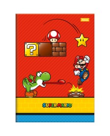 imagem principal do produto Caderno Brochura e Brochurão Capa Dura Super Mario