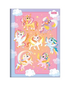 imagem principal do produto Caderno Brochura e Brochurão Capa Dura Unicórnio