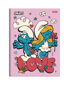 imagem principal do produto Caderno Brochurão Capa Dura Costurado Smurfs