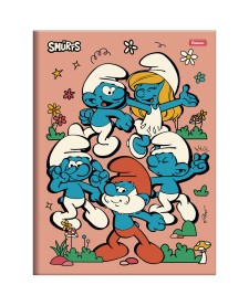 imagem principal do produto Caderno Brochurão Capa Dura Costurado Smurfs