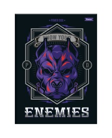 imagem principal do produto Caderno Brochurão Capa Dura Power Dog