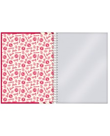 imagem de detalhe produto Caderno Capa Dura College 80 anos de Mattel