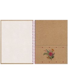 imagem de detalhe produto Caderno Capa Dura College Kraft Art