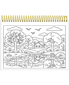 imagem de detalhe produto Caderno Capa Dura para Colorir