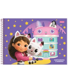 imagem principal do produto Caderno Cartografia Capa Dura A Casa Mágica da Gabby