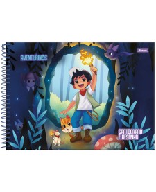 imagem principal do produto Caderno Cartografia Capa Dura Aventurinos