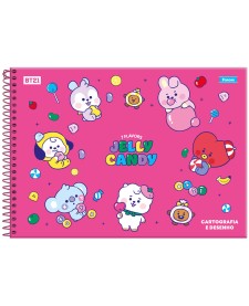imagem principal do produto Caderno Cartografia Capa Dura BT21