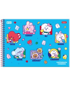imagem principal do produto Caderno Cartografia Capa Dura BT21