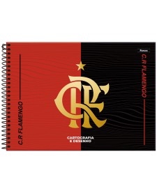 imagem principal do produto Caderno Cartografia Capa Dura Flamengo