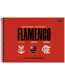 imagem principal do produto Caderno Cartografia Capa Dura Flamengo