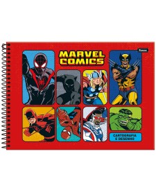 imagem principal do produto Caderno Cartografia Capa Dura Marvel Comics
