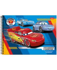 imagem principal do produto Caderno Cartografia Capa Dura Milemetrado Carros