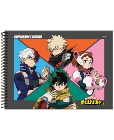 imagem principal do produto Caderno Cartografia Capa Dura My Hero Academia