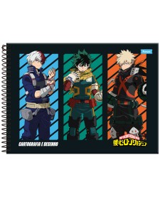 imagem principal do produto Caderno Cartografia Capa Dura My Hero Academia