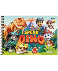 imagem principal do produto Caderno Cartografia Capa Dura Patrulha Canina - The Dino Movie