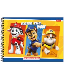 imagem principal do produto Caderno Cartografia Capa Dura Patrulha Canina