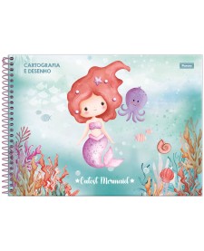 imagem principal do produto Caderno Cartografia Capa Dura Sereia