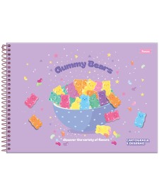 imagem principal do produto Caderno Cartografia Capa Dura Sugar Rush