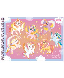 imagem principal do produto Caderno Cartografia Capa Dura Unicórnio