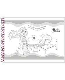 imagem de detalhe produto Caderno Cartografia Capa Flexível Barbie