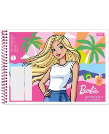 imagem principal do produto Caderno Cartografia Capa Flexível Barbie
