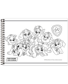 imagem de detalhe produto Caderno Cartografia Capa Flexível Patrulha Canina