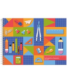 imagem principal do produto Caderno Cartografia Milimetrado Pick Pro