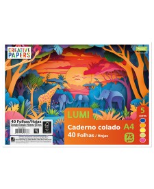 imagem principal do produto Caderno Colado LUMI