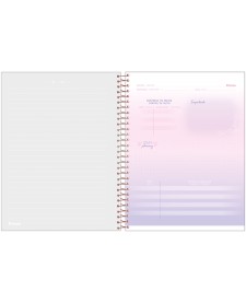 imagem de detalhe produto Caderno College Capa Dura Blush