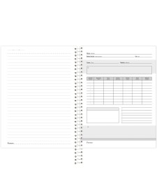 imagem de detalhe produto Caderno College Capa Dura Blush
