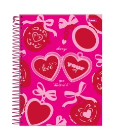 imagem principal do produto Caderno College Capa Dura Pink Power